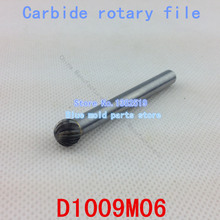 Metal duro fresas rotary burrsCarbide archivo rotativo la cabeza de 10 mm carburo de escofina modelo D1009M06