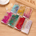 New Fashion Liquid Glitter meteor sand sequins Colorful Dynamic Transparent Hard Mobile Phone cases For iphone4