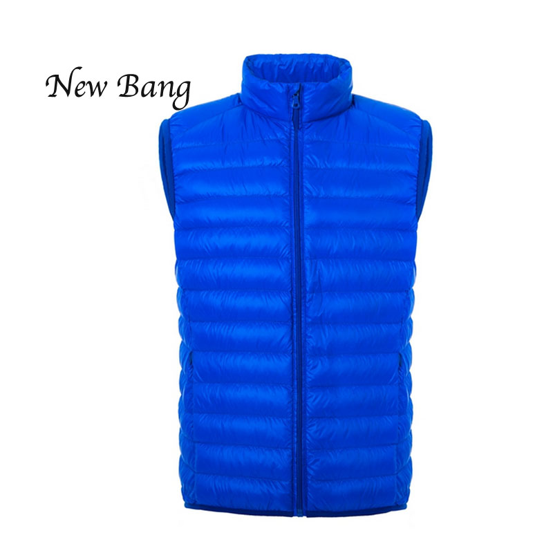 font b Men b font Vest Ultra Light Down Stand Collar Zipper Puff font b