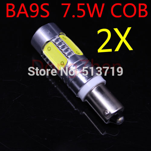 2X T11 BA9S White 7.5W 5cob Car Light Bulb Lamp 12V 1895 57 T4W 182 1445 6253 H6W 53 Indicator License Plate Map Dome