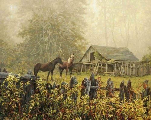 Compra pinturas al óleo de animales de granja online al por mayor de