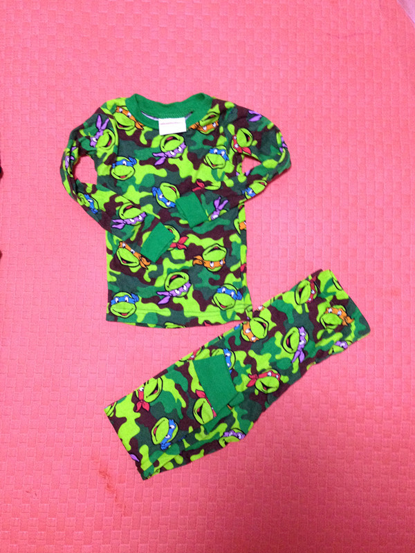 Baby Boys Teenage Mutant Ninja Turtles Pajamas Kids Pajamas Set 2pcs T-shirt +Trousers Children Long Sleeve Pyjamas 3 Styles