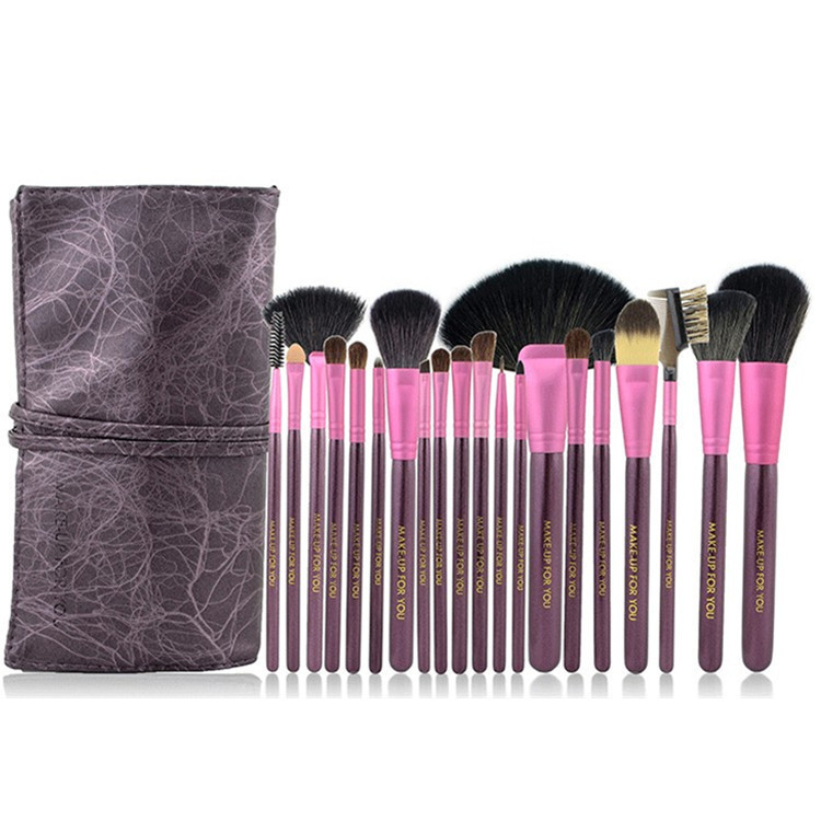 Fashion 20pcs makeup brushes set purple make up brushes professional pincel maquiagem cosmetics beauty ornament of