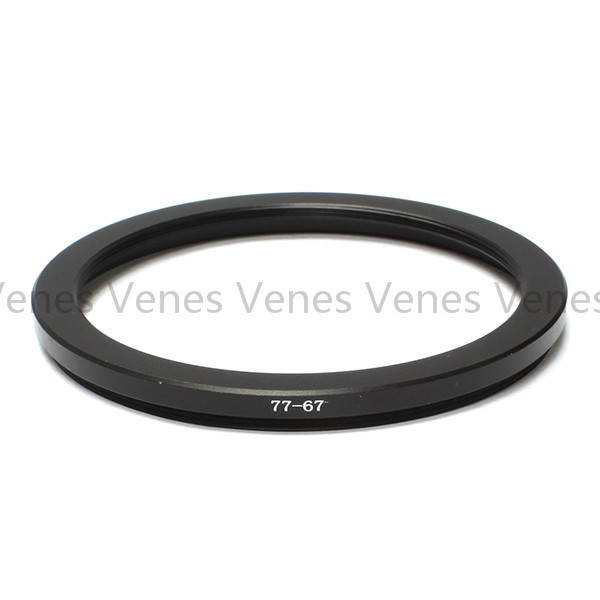 77-67mm Step-Down Metal Lens Adapter Filter Ring / 77mm Lens to 67mm Accessory