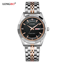 Relogio Masculino LONGBO Luxury Brand Full Stainless Steel Analog Display Date Men’s Quartz Watch Business Watch Men Watch 80164