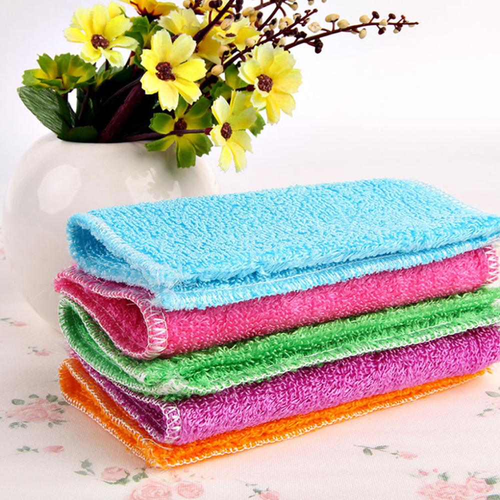 New High efficient ANTIGREASY colorful dish cloth,bamboo fiber washing