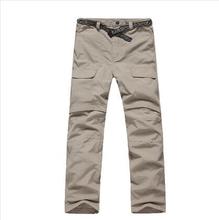 Men Summer&Spring Quick Drying Hiking&Trekking Pants Male Removable Casual Camping Pants & Outdoor Ultra-thin Trousers