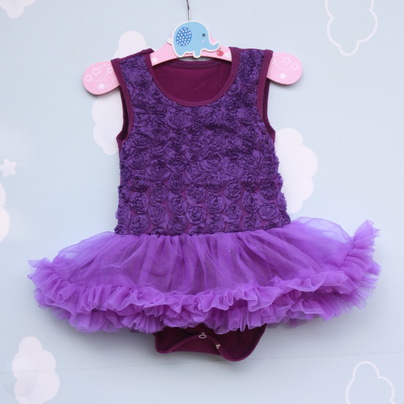fashion cute infant rose design lace sleeveless vest rompers dress baby girls clothes children s cotton