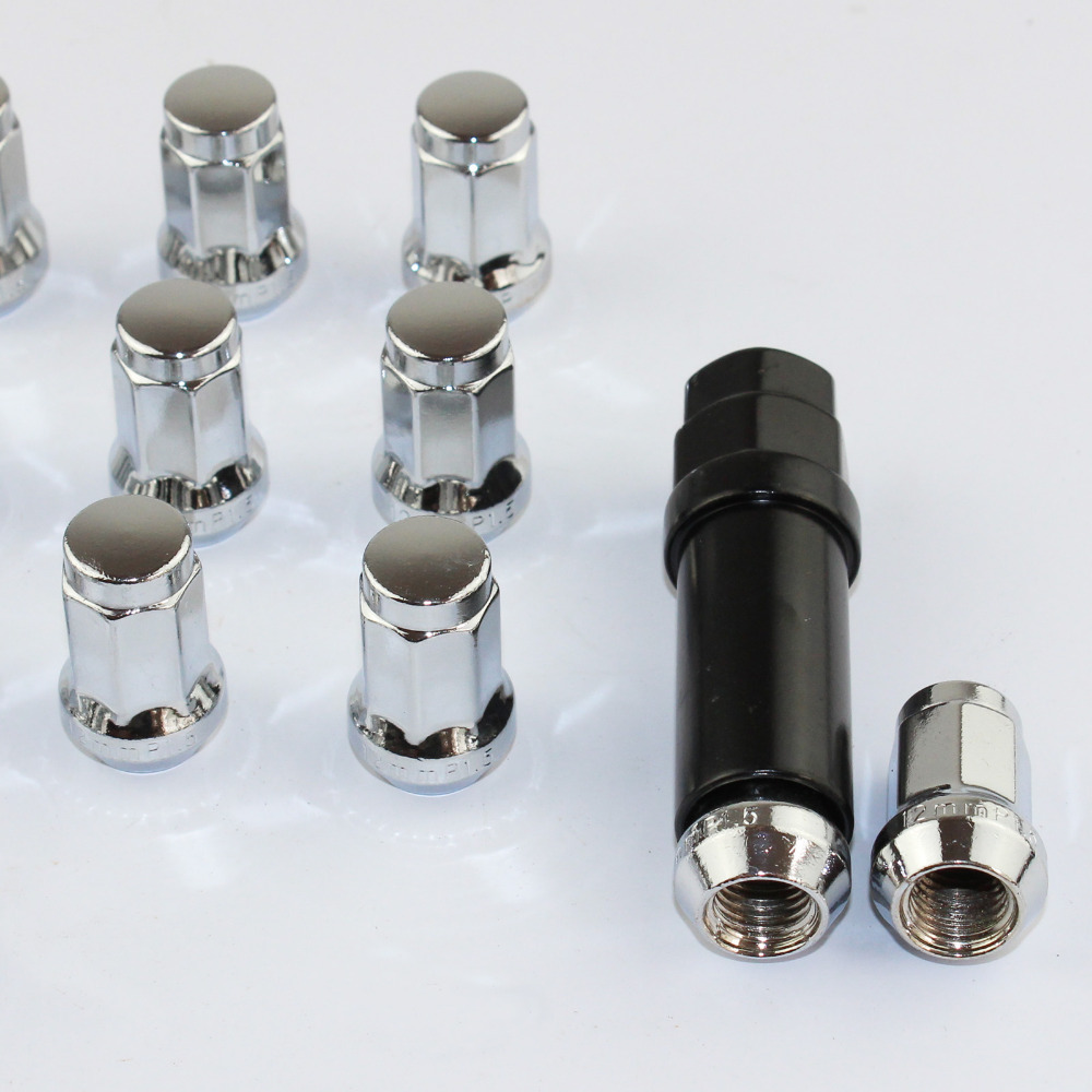 Silver 20 X Universal JDM Racing Car Lug Wheel Nuts Anti theft Screw