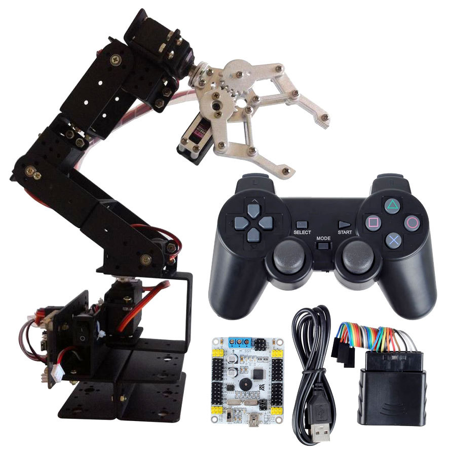 Купить Arduino робот 6 dof алюминия зажим коготь Маунт kit механический ...