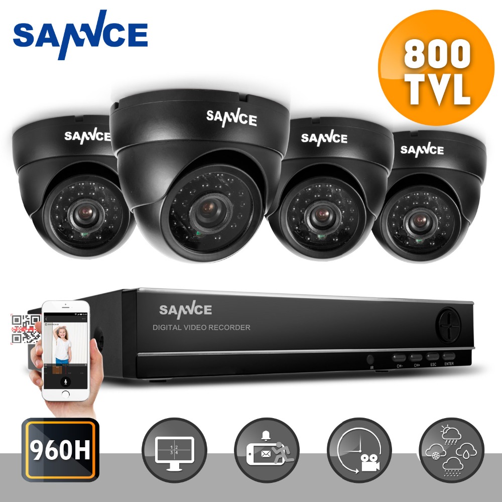 ANNKE 8CH 960H HDMI DVR 800TVL Outdoor Dome CCTV Video Home Security Camera System Surveillance Kits