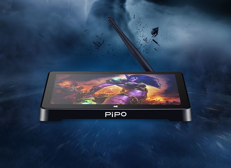 PIPO X8 Dual Boot TV Box Mini PC with 7 inch touch screen Windows 8.1 Android 4.4 Intel Z3736F Quad Core HDMI 01