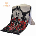 vintage Chinese painted style Christmas gift women winter scarfs 2016 new 175 50cm ladies scarves KK096