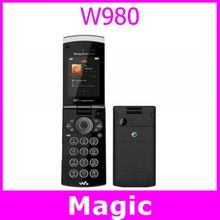W980 Original Sony Ericsson W980 FM JAVA Bluetooth 3.15MP Unlocked Mobile Phone Free Shipping One Year Warranty