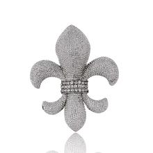 Fashion broches Luxury Banquet Accessories silver plated Anchors Brooch jewelry Charm rhinestone brooch pin for women brooches