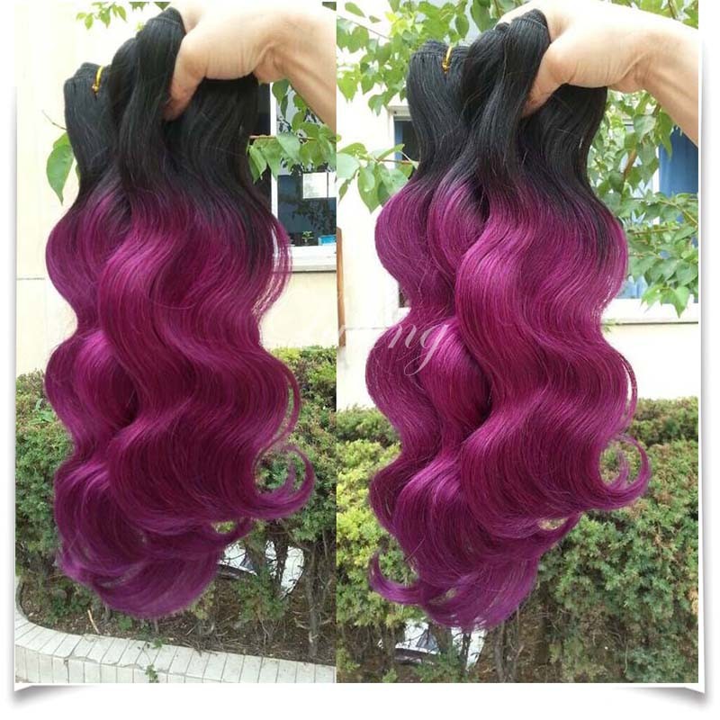 1b Purple ombre human hair (3)