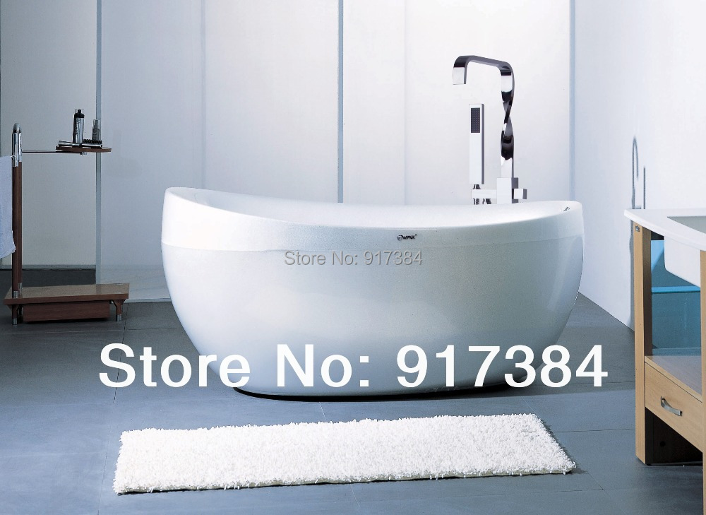 Construction & Real Estate Fashion Floor Stand Bathtub Brass Chrome Free Standing Bath Shower Mixer Set M-030 Mixer Tap Faucet