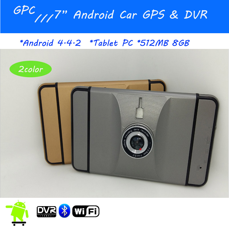 Newest 7 Capacitive Screen Car GPS navigation Android Wifi DVR Bluetooth Full HD 1080P 160 Degree