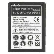 High Quality 2500mAh Replacement Mobile Phone Battery for LG L70 / L65 / D285