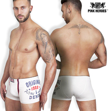 Pink hero cotton fashion men underwear brand men male shorts pictures lot sexy tights panties bokserki boxers long 1234