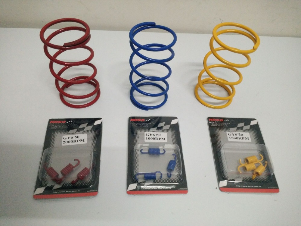 3 SET Chinese Scooter Torque Spring Performance Clutch Springs 1000RPM 1500RPM 2000RPM font b GY6 b