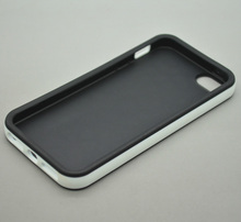 Fashion Dual Color Rubber Soft Silicone TPU Case For Apple iPhone 4 iPhone 4s s iPhone4