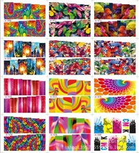 Hot Large (12 DESIGNS IN 1SET)1569-1580 Fashion Water Transfer Nail Art Stickers Decals Nail Decoration Tattoos Tools For Polish