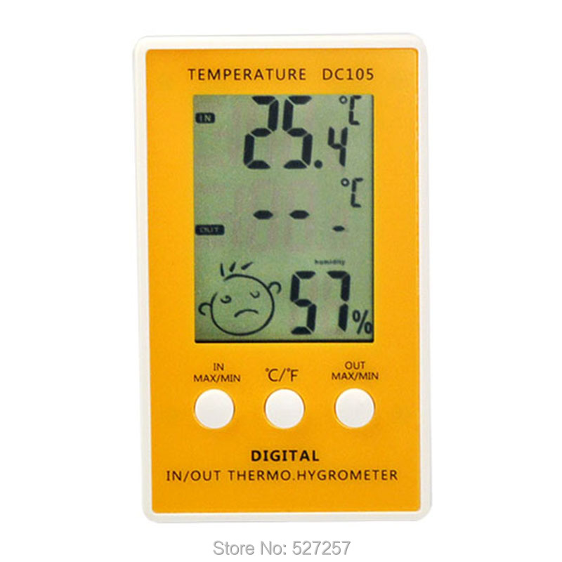 Thermometer Hygrometer Electronic LCD Digital Indoor Outdoor Temperature Humidity Meter Wired Sensor Thermostat 2016 New