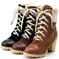 ENMAYER High Quality New 2015 Arrive Genuine Leather Boots Fashion