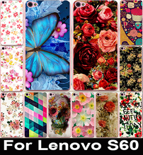 Hot Print Beautiful Rose Peony Flower Back Cellphone Case Cover For Lenovo S60 S60T S60W Protective Cases Shell Protector Skin