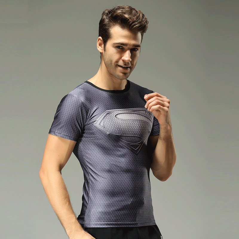 Body movement speed to supply iron UA breathable quick dry tights wholesale short sleeved T-shirt