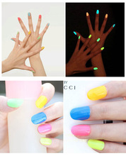 1Pcs The series 20 Color 7ml Fluorescent Neon Luminous Gel Nail Polish for Glow in Dark
