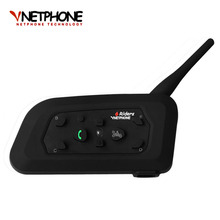 2016 Motorcycle Accessories V6 Helmet Intercom Speaker 1200M 6 Riders Bluetooth Interphone Headset Support Mp3 Music GPS