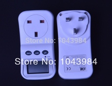 2PCS lot UK Plug Electric Energy Saving Power Meter Consumption Monitor Analyzer with Power Factor LCD