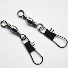 8 words ring black Stainless steel swivels interlock snap  fishing gear accessories Connector copper swivel