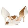 Spring Nightclub Peep Toe Shoes High Heels White Bowtie Wedding Dress Shoes 3 Inches heel shoes