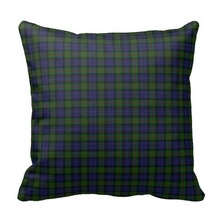 Excellent Murray Tartan Plaid Pillow Case (Size: 45x45cm) Free Shipping