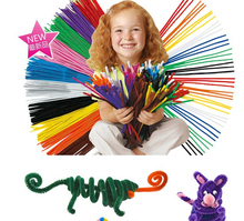 Educational Toys DIY toy Children materials shilly-stick Plush Stick handmade art Christmas Intelligence toys pack of 20pcs