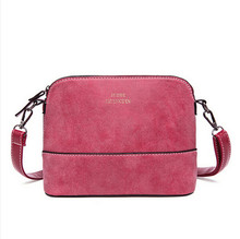 2015 New Nubuck Leather Women Messenger Bags Shell Bag Make Up Bolsa Feminina Retro Fashion woman handbags shoulder Bag for Lady