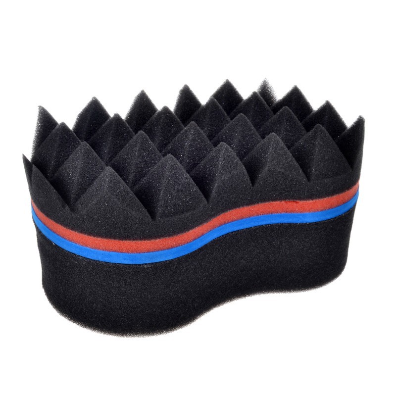 Elera Double Sides Pyramid Magic Twist Hair Sponge Hair Curl