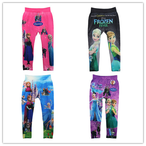 Free Shipping Size L New Hot Sale Children s Printing Leggings Girl s pants Pencil Pant