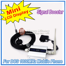 LCD Display !!! Mini DCS 1800Mhz Mobile Phone Signal Booster , DCS Signal Repeater , Cell Phone Amplifier with Cable + Antenna