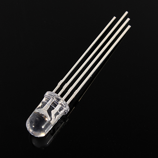 Best Price 10pcs lot 5MM 4PIN RGB Common Anode LED Emitting Diodes Round Clear Lights Lamp