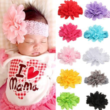 fascinator bebe menina flower Headbands baby headband girls headwear newborn toddler hair band