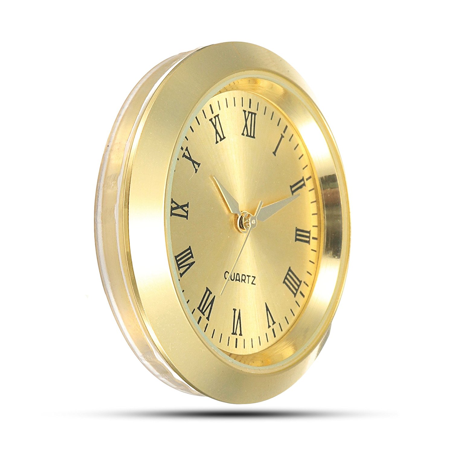 Seiko Insert Clock Movement NEW Quartz Fit Up 1 7/16" White Roman Dial 37GWR 