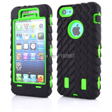 Armored robot Triple Shockproof Rugged Hybrid Phone Case Cover & Screen protection & Stylus pen For Apple iphone 5C