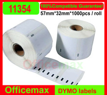 20 x Rolls Dymo compatible Labels 11354 dymo 1354 Multipurpose labels 57mm x 32mm 1000 Labels Per Roll free shipping