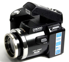 D3000 16MP HD Camera half DSLR Digital Cameras w 16x Telephoto Wide Angle Lens with gift