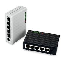 10/100Mbps 5 Ports Fast Ethernet LAN RJ45 Vlan Network Switch Switcher Hub Desktop PC with EU/AU adapter