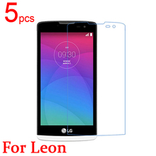 5pcs Ultra Clear LCD Screen Protector Film Cover For LG Leon H324 Protective Film + cloth